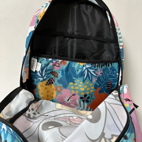 Lilo And Stitch‎ Pineapple Large Backpack Laptop Water Bottle Pockets - Picture 4 of 7